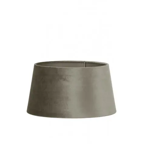 WELUROWY ABAŻUR BRĄZOWY - 20X17X11.5CM - LIGHT&LIVING Tylko do końca tygodnia