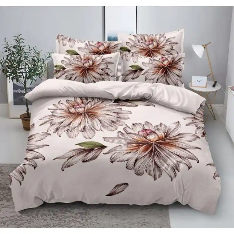 Pościel 140x200 bawełna satynowa 3D Cotton World gruba 2 części 2221 Zamów dziś