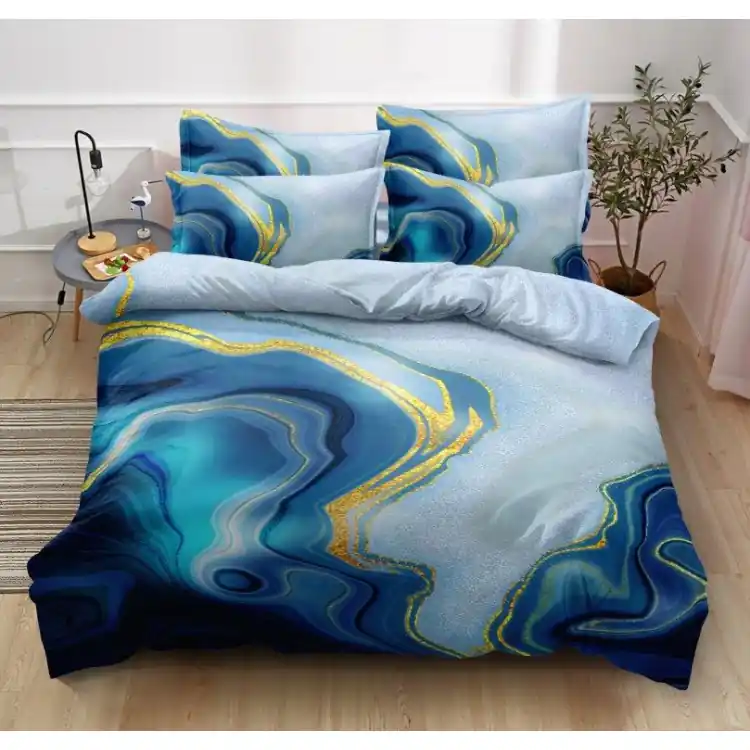 Pościel 140x200 bawełna satynowa 3D Cotton World gruba 2 części 2229 Wysoka jakość