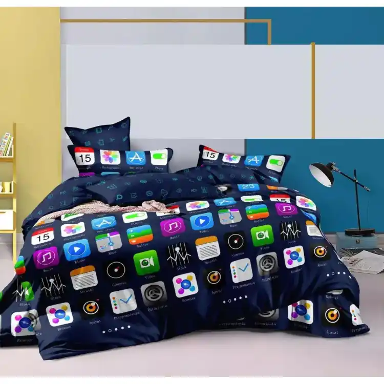 Kup online Pościel 140x200 bawełna satynowa 3D Cotton World gruba 2 części 1769