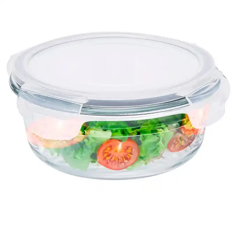 Pojemnik szklany 400 ml okrągły lunchbox Altom Fresh żaroodporny hermetyczny Zamów dziś