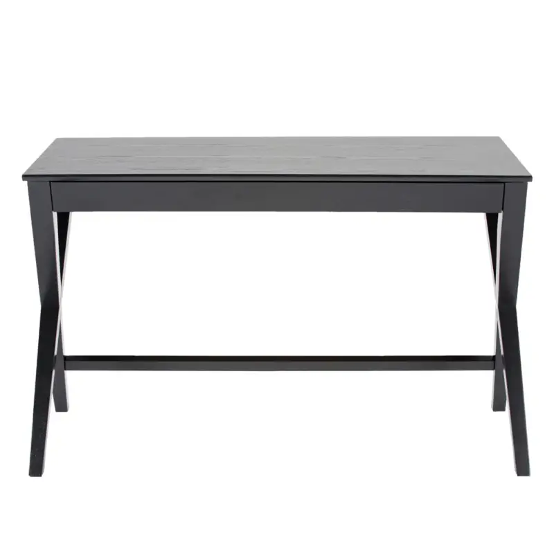 Cena promocyjna Biurko Vagan 120x60 cm czarne z szufladą
