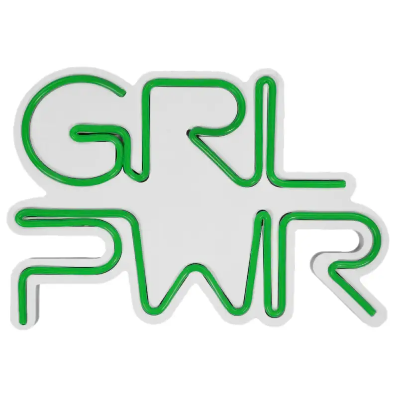 Neon na ścianę Letely z napisem Girl Power zielony Super okazja