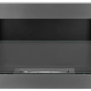 Nowość Biokominek Maltern 65x40 cm z szybą INOX srebrny z certyfikatem TÜV