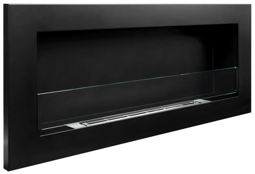 Nowość Biokominek Maltern 90x40 cm SLIM czarny strukturalny z certyfikatem TÜV