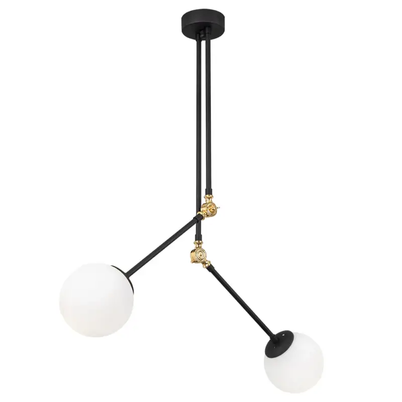 Lampa wisząca Nizatic x2 czarno-złota Nowość