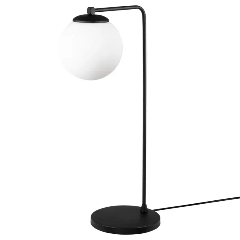 Lampka na biurko Murrayana czarno-biała Bezpieczna płatność
