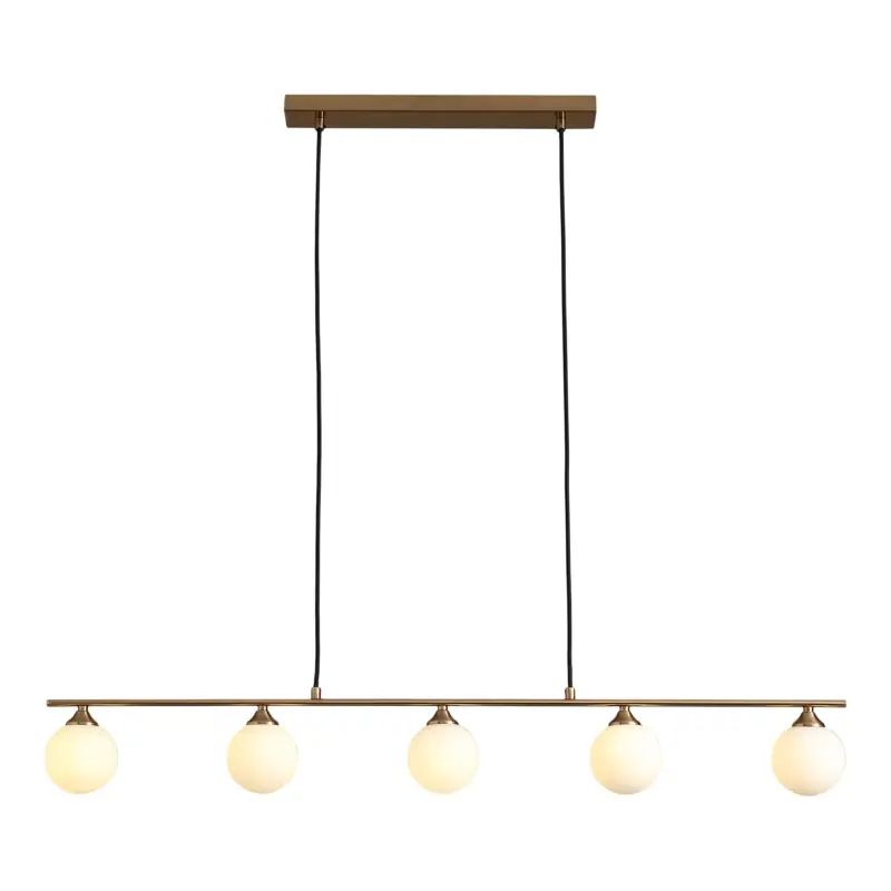 Lampa wisząca Hispent x5 mosiężna 150 cm Bezpieczne zakupy