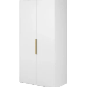 Bestseller Szafa dwudrzwiowa Frame z drążkiem 100 cm Biała