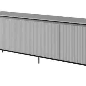 Ekspresowa dostawa Komoda czterodrzwiowa Trend niska 193 cm z LED Szara