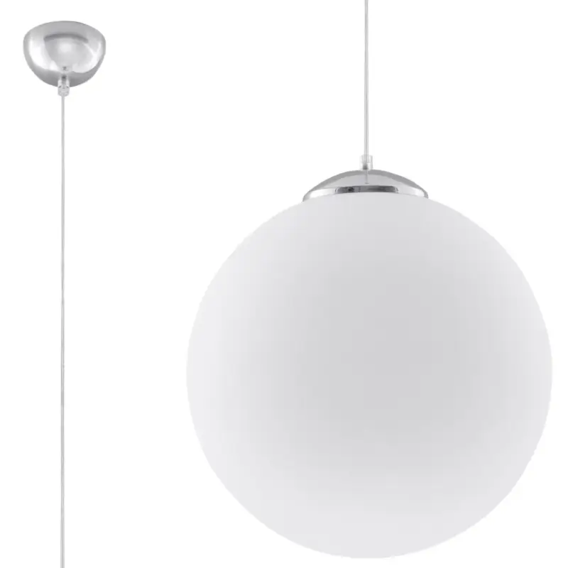 Wysoka jakość Lampa wisząca Blowly średnica 30 cm chromowana