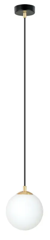 Ostatnie sztuki Lampa wisząca Hanneys czarno-złota x1