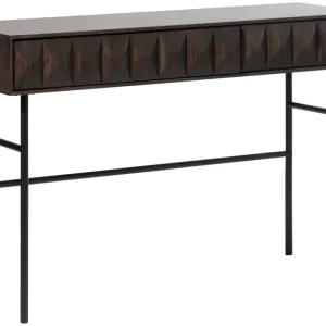 Hit cenowy Konsola Chesseo 116,5 cm na metalowych nogach dąb espresso