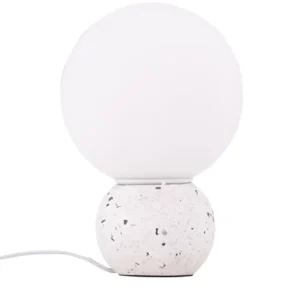 Lampa stołowa Metz 29 cm biała lastryko Cena promocyjna