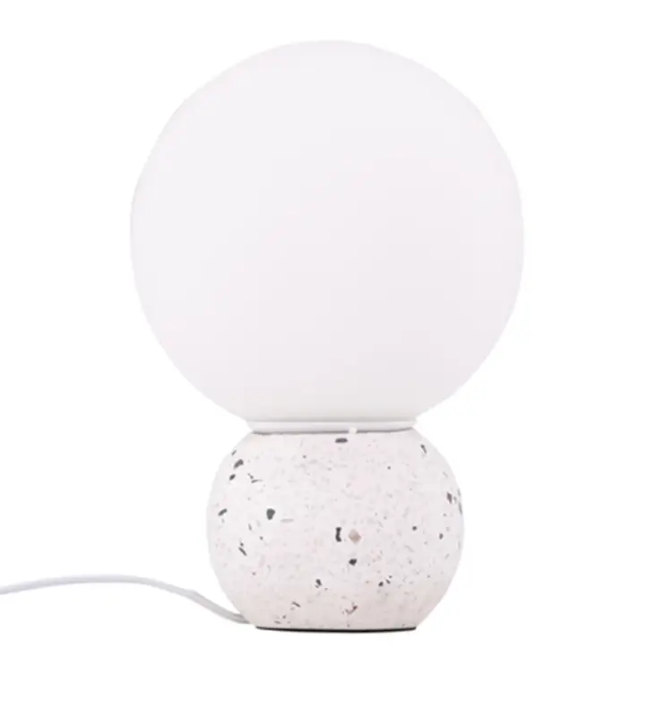Lampa stołowa Metz 29 cm biała lastryko Cena promocyjna
