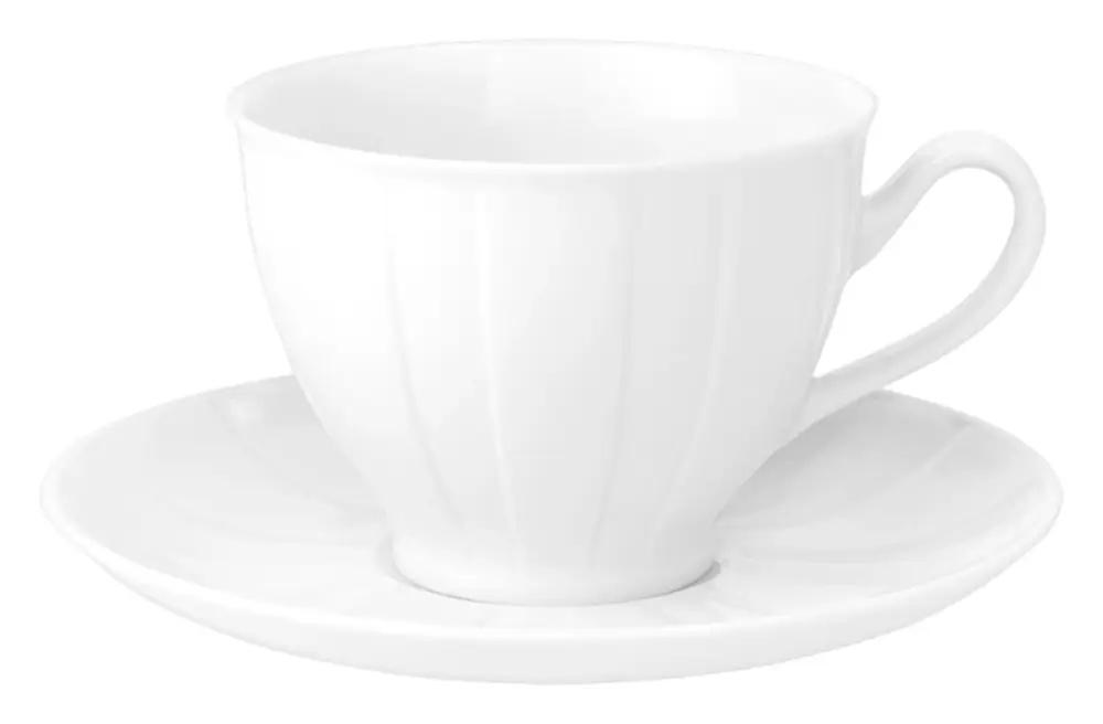 Serwis do kawy porcelanowy dla 6 os. Oktawa biały Szybka wysyłka