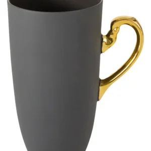Hit cenowy Kubek porcelanowy Nectar 450 ml czarno-złoty