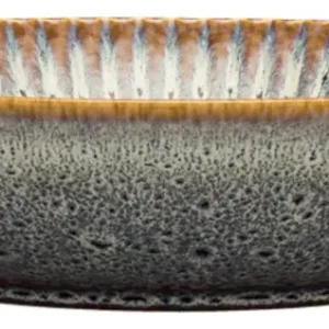 Zniżka Talerz głęboki Desert 22 cm ceramiczny niebiesko-brązowy
