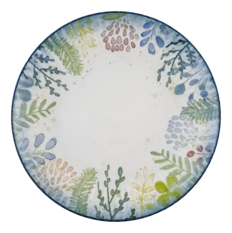 Okazja Talerz płytki porcelanowy Daisy 27 cm wielokolorowy
