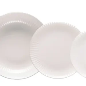 Darmowa dostawa Serwis obiadowy porcelanowy dla 6 os. Daisy biały