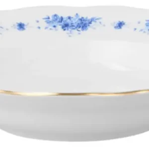 Hit cenowy Talerz głęboki porcelanowy Alaska 26 cm biało-niebieski