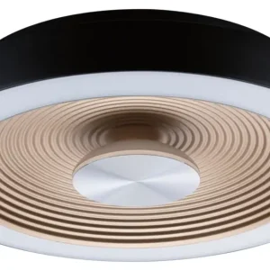 Plafon Volea LED 32 cm czarno-złoty Kup teraz