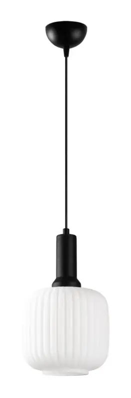 Rabat Lampa wisząca Asker 20 cm biało-czarna