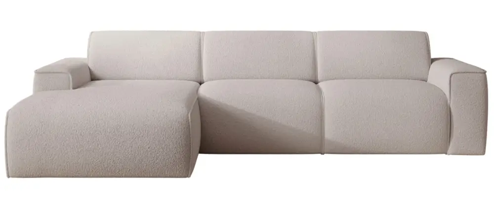 Oferta czasowa Narożnik Bouvi L-kształtny lewostronny jasnobeżowy boucle