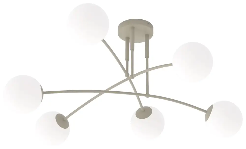 Cena promocyjna Lampa wisząca Pregos x6 mokka opal