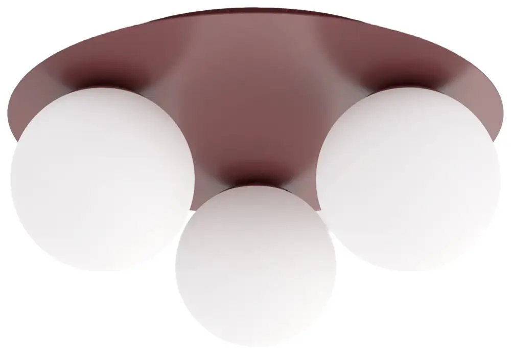 Lampa wisząca Solar x3 burgund opal Hit sprzedaży