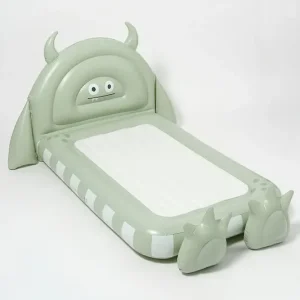 SunnyLife łóżko dmuchane dla dzieci Bed Monster Sagekolor zielony Łatwy zwrot