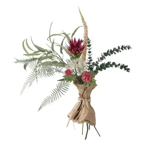 Nowy Bloomingville sztuczny bukiet Crown Bouquetkolor czerwony