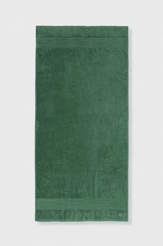 Okazja Lacoste średni ręcznik bawełniany 70 x 140 cmkolor zielony 0