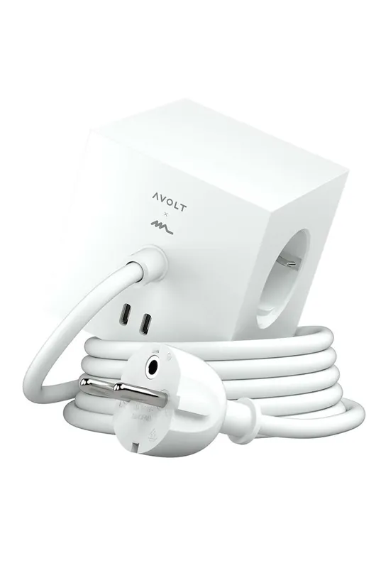 Taniej Avolt kostka ładująca magnetyczna Square 1, 2 x USB, 1,8 m