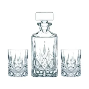 Ostatnia szansa Nachtmann karafka do whisky ze szklankami Noblesse Whisky 700 ml 3-packkolor transparentny