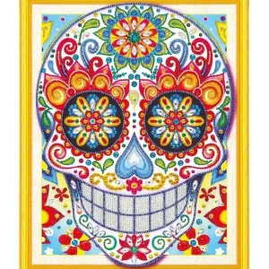 Graine Creative zestaw diy mozaika Maxican Skull Diamond Painting Zniżka