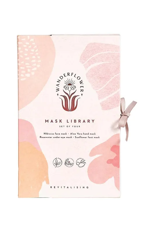 Wanderflower zestaw maseczek Sheet Mask Set 4-pack Hit sprzedaży