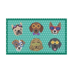 Artsy Doormats wycieraczka Dogs on Polka Dotskolor multicolor Popularny