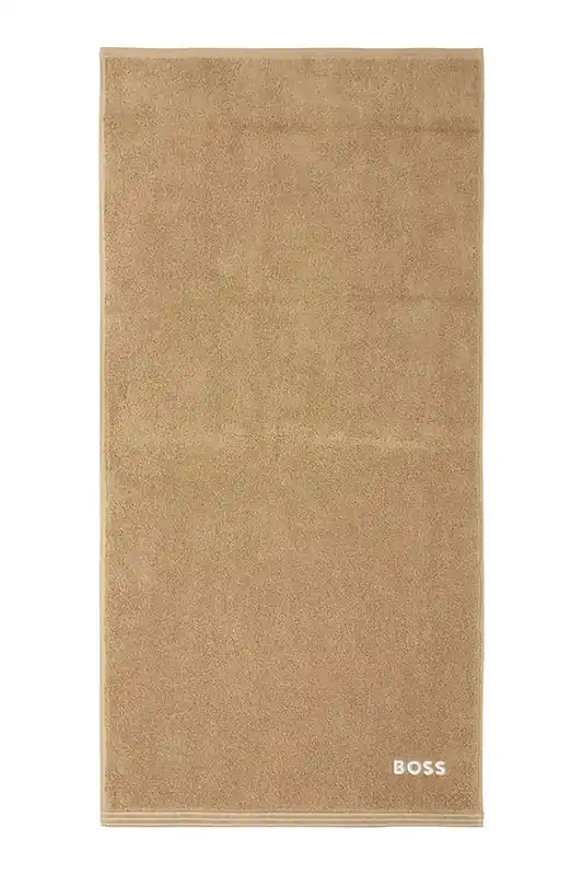 BOSS mały ręcznik bawełniany EDGE Pecan 50 x 100 cmkolor beżowy 1063665 Szybka dostawa