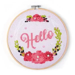 Rabat Graine Creative zestaw do haftowania Hello In Wood