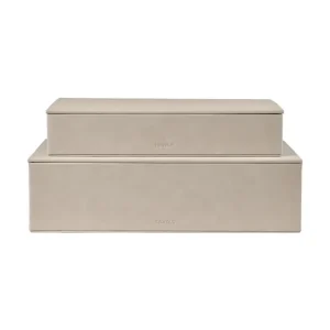 Blomus zestaw pudełek do przechowywania Sahla 5 × 25 × 7 / 40 × 30 × 11 cm 2-packkolor beżowy Dodaj do koszyka