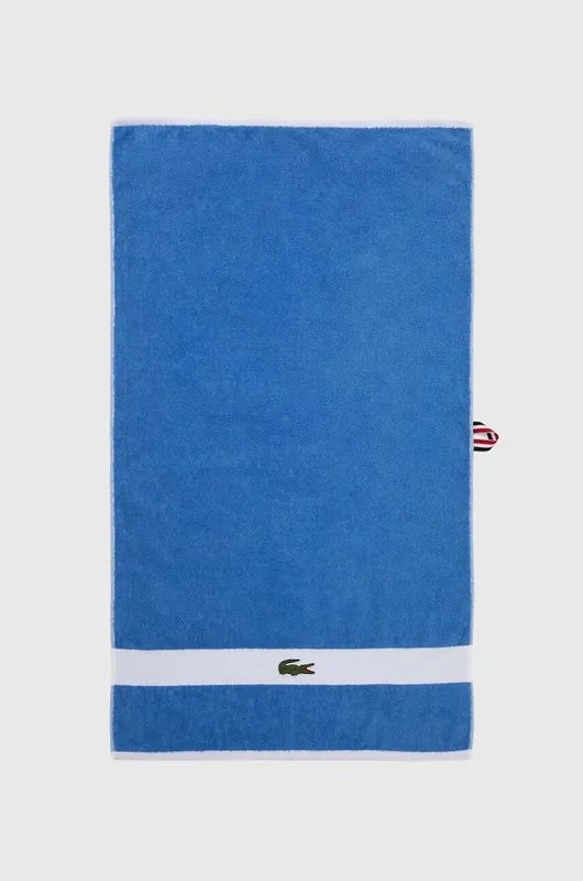 Zamów dziś Lacoste mały ręcznik bawełniany L Casual Aérien 55 x 100 cmkolor niebieski 0