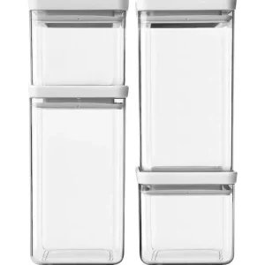 Okazja Brabantia zestaw pojemników do przechowywania z pokrywkami Tasty+ 4-pack