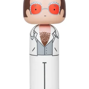 Ostatnie sztuki Lucie Kaas lalka kokeshi Elton In White