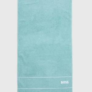 Zniżka BOSS mały ręcznik bawełniany Plain Aruba Blue 50 x 100 cmkolor turkusowy 0