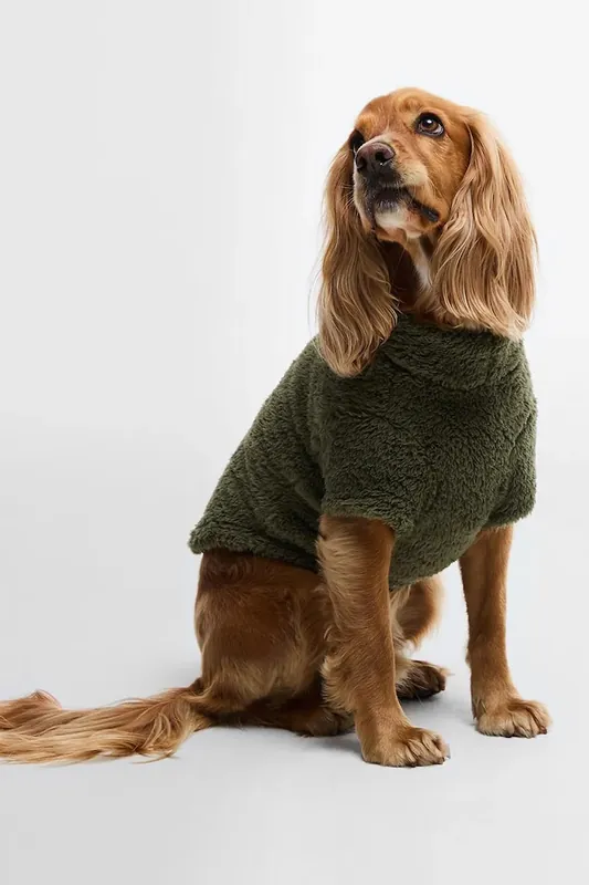 Barbour sweter dla psa Brindle Fleece Dog Jumperkolor zielony Okazja