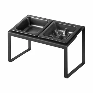 Yamazaki podwójna miska na stojaku dla pupila 29 x 15,5 x 17,6 cm10242 Szybka dostawa