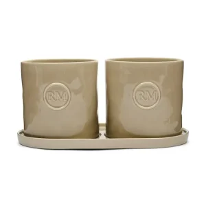 Zniżka Riviera Maison zestaw doniczek na zioła z porcelany574490