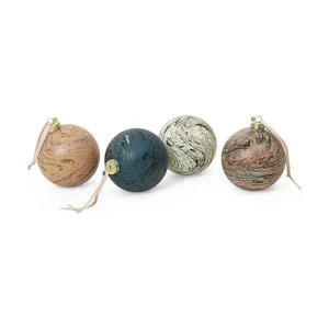 Ferm Living zestaw bombek choinkowych Marble Baubles L 4-pack Hit cenowy