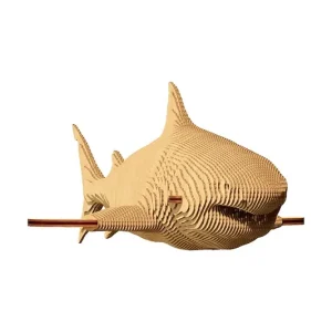 Popularny Cartonic puzzle 3d Shark 20 x 30 x 6 cmkolor beżowy